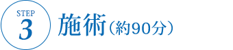 Step3.施術（約90分）